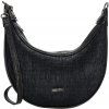 Charm London Elegantný moon bag Kingsway čierna