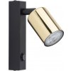 TK Lighting Nástenné bodové svietidlo TOP 1xGU10/10W/230V čierna/zlatá TK6087 + záruka 3 roky zadarmo + záruka 3 roky zadarmo
