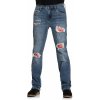 nohavice jeans AFFLICTION COOPER DEVIN modrá 30
