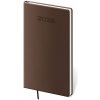 Diár 2026 týždenný vreckový A5 Soft - hnedá