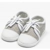 Dojčenské tenisky capáčky New Baby jeans sivá 3-6 m - 3- 6 m