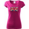 Britská vlajka stará - Dámske tričko Pure - 2XL ( Fuchsiová )