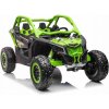 Elektrické autíčko Ramiz pre 2 osoby, čierno-zelené, 24V, 4x200W