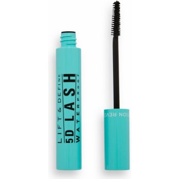 Makeup Revolution London 5D Lash Waterproof Extreme Extension Mascara vodoodolná a predlžujúca riasenka Super Black 14 ml