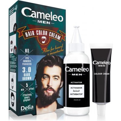 Delia Cosmetics Cameleo Men farba na vlasy odtieň 3.0 Dark Brown 30 ml