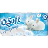 Q Soft Toaletný papier 160 útržkov 3-vrstvový 8ks