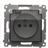 KONTAKT-SIMON Zásuvka 250 V Simon 54 premium IP44 s clonkami modul biela/trans DGZ1BZ,01/11A