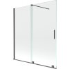 Mexen Velar 2-krídla vaňová zástena posuvná 150 x 150 cm, transparentná, pištoľová šedá kartáčovaná - 896-150-000-01-66