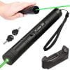Výkonné nabíjateľné zelené laserové ukazovátko 4800mAh