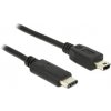 Delock Kabel USB Type-C™ 2.0 samec > USB 2.0 typ Mini-B samec 0,5 m černý 83335