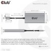 Club3D Video hub Thunderbolt 3 na 2x DP, Dual 4K60Hz nebo Single 8K60Hz/4K120Hz