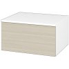 Dreja Nízka skrinka DOS SNZ1 60 - N01 Biela lesk / Bez úchytky T31 / D04 Dub