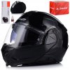 MOTOCYKLOVÁ PRILBA | LS2 FF910 ADVANT II SOLID ČIERNA | ČEĽUSŤOVÁ + PINLOCK