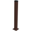 EKOfence plotový stĺpik 60x40mm s pätkou ZnPVC 1400mm hnedá 16240