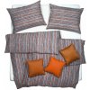 SCANquilt Obliečky krep prúžky tyrkysová 140x200 70x90