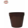 Kinekus Kvetináč klasický plastový, 14cm, hnedý