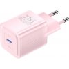 Nástenná nabíjačka, Vention, FEPP0-EU, USB-C, 20W, GaN (ružová)