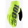 100% rukavice, model brisker softshell, žlto fluo-čierne