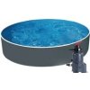 Bazén Splash Graphit 2,4 x 0,9m + piesková filtrácia 2m3/hod