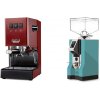 Gaggia New Classic E24, red + Eureka Mignon Specialita, CR tiffany blue