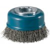 MAKITA miskovitá kefa z oceľového drôtu-vlnitý drôt priemer 0,3 mm X-LOCK 75 mm D-73396