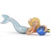 Figúrka morská panna s modrou rybou