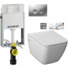 GEBERIT KOMBIFIXBasic vr. matného tlačidla DELTA 25 + WC JIKA PURE + SEDADLO SLOWCLOSE duraplast 110.100.00.1 21MA PU2