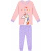 Kugo detské pyžamo MP1352 lososová fialková
