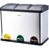 Kôš odpadkový pedálový na triedený odpad 45 L nerez PT-9338