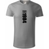Limited edition 1984 pruh - Tričko z organickej bavlny - 3XL ( Starostrieborná )