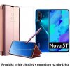Otváracie Púzdro Luxria Clear View pre Huawei - Ružové pre Huawei: Nova 5T