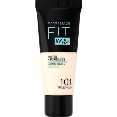 Maybelline Fit Me! Matte & Poreless Make-Up - Zjednocujúci make-up s matujúcim efektom 101 True Ivory 30 ml