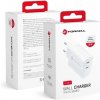 Nabíjačka do siete Forcell 2 USB-C 3A 35W Power Delivery + Quick Charge 4.0 biela