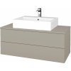 Dreja Kúpeľňová skrinka MODULE SZZ2 100 umývadlo Kube - L04 Béžová vysoký lesk / L04 Béžová vysoký lesk