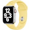 AppleKing silikónový remienok so vzorom kvetín pre Apple Watch 42mm / 41mm / 40mm / 38mm - pastelovo žltý - možnosť vrátiť tovar ZADARMO do 30tich dní