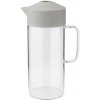RIG-TIG Servírovací džbán PIP 1,4 l, svetlo šedá, sklo