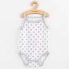 Dojčenské body bez rukávov New Baby Classic II hviezdičky šedé dievča 56 (0-3m)