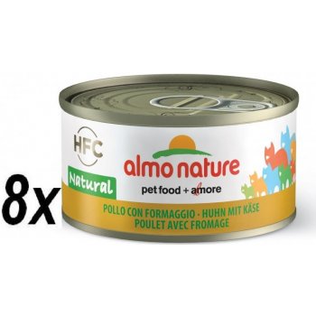 Almo Nature HFC CAT Kuře a sýr 8 x 70 g