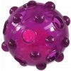 Hračka Dog Fantasy Glow loptička z TPR gumy fialová 8cm