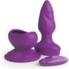 Kolík análny Pipedream 3some Wall Banger Plug purple