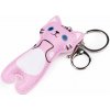 Prívesok na batoh / kľúče mačka - ružová sv.