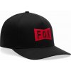 FOX šiltovka Typeface Flexfit Hat Black 001 vel. S/M