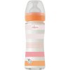 Chicco Fľaša dojčenská sklo Well-being silikón 240 ml Holka