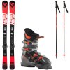 Lyžiarsky set ROSSIGNOL Hero Jr 100-140 Kid-X + lyžiarky + palice