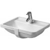 Duravit Starck 3 - Umývadlo zápustné, 49x37 cm, s prepadom, s otvorom na batériu, biela 0302490000