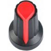 KUONGSHUN ELECTRONICS Gombík na potenciometer s oskou 6mm červený