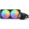 NZXT AIO liquid cooler CPU Kraken 240 RGB 2x120mm fan 4-pin PWM LCD display black RL-KR240-B1