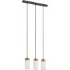 Lamkur | Luster na lane MARKUS 3xE27/15W/230V čierna/dub | LM-3.260/CZARNY