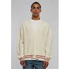 Urban Classics Pánsky pulover sSporty Boxy Cardigan Farba: whitesand, Veľkosť: XXL