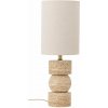 Kamenná stolová lampa v prírodnej farbe s textilným tienidlom (výška 53 cm) Marci – Bloomingville